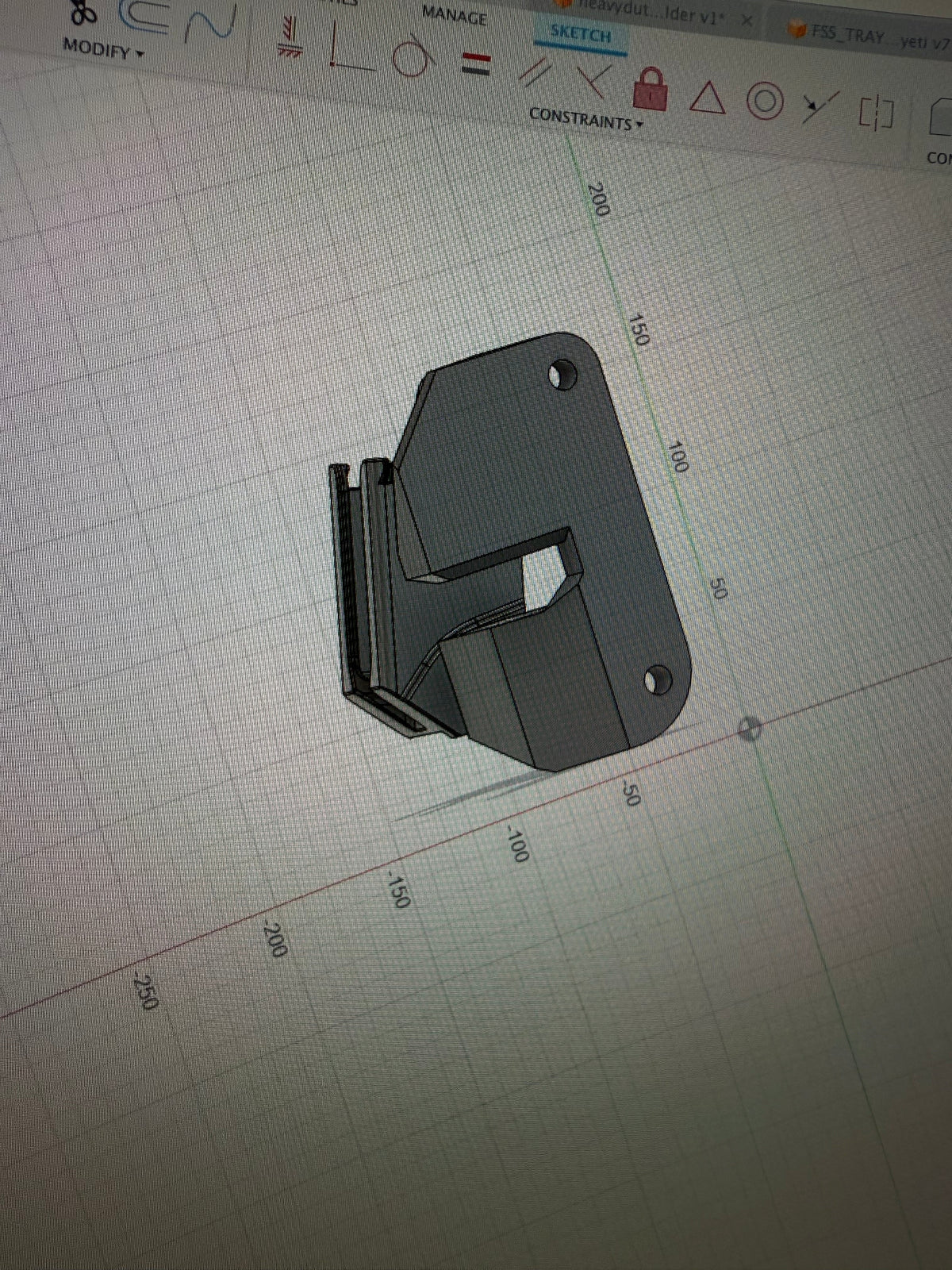 JD post mount phone/mic holder