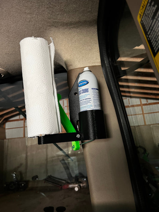 Pristine Pane Paper Towel And Window Cleaner Holder