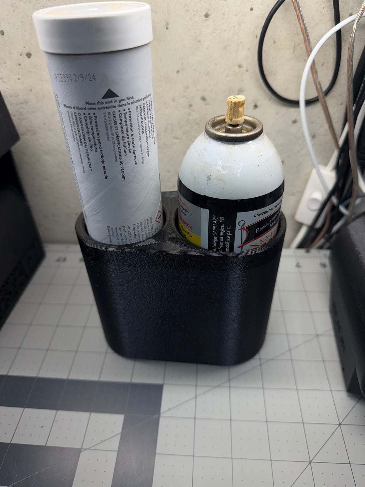 Spray Can And A Tube Of Grease Holder - 2 Magnets