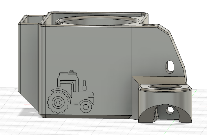 John Deere 3-5 series ROPS Mounted Bin/Yeti Holder