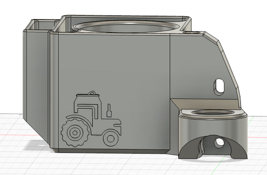 John Deere 3-5 series ROPS Mounted Bin/Yeti Holder