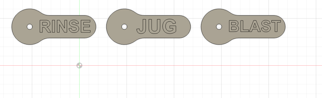 Banjo Handle Labels - Small adorable size valves