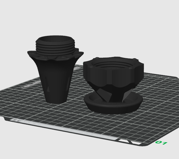 TL PRINT FILE - FLY TRAP Screw Together for Top