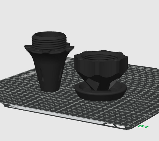 TL PRINT FILE - FLY TRAP Screw Together for Top